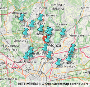 Mappa 20053 Muggiò MB, Italia (6.70389)