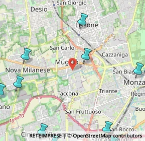Mappa 20053 Muggiò MB, Italia (3.525)