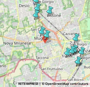 Mappa 20053 Muggiò MB, Italia (2.42929)