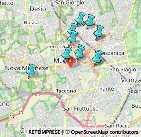 Mappa 20053 Muggiò MB, Italia (1.51167)