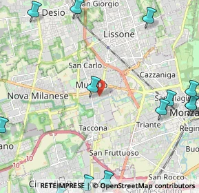 Mappa 20053 Muggiò MB, Italia (3.29462)