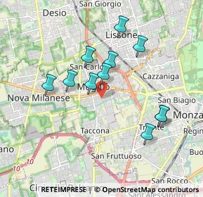 Mappa 20053 Muggiò MB, Italia (1.67364)