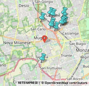 Mappa 20053 Muggiò MB, Italia (1.97833)