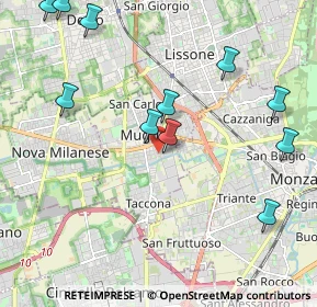 Mappa 20053 Muggiò MB, Italia (2.43273)