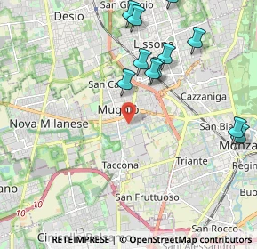 Mappa 20053 Muggiò MB, Italia (2.4975)