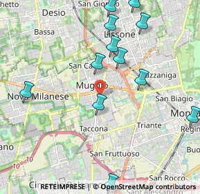 Mappa 20053 Muggiò MB, Italia (2.48462)