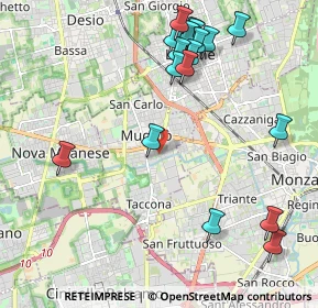 Mappa 20053 Muggiò MB, Italia (2.40944)