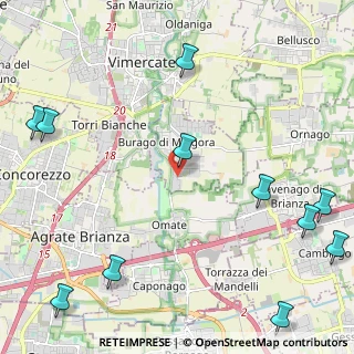 Mappa Via Thomas Edison, 20040 Burago di Molgora MB, Italia (3.34833)