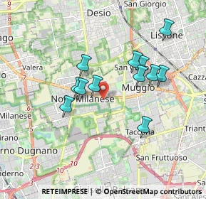 Mappa Via Giosuè Carducci, 20834 Nova Milanese MB, Italia (1.55917)