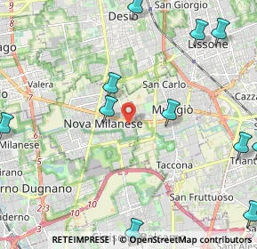Mappa Via Giosuè Carducci, 20834 Nova Milanese MB, Italia (2.93545)