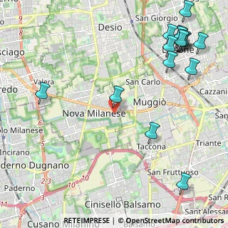Mappa Via Giosuè Carducci, 20834 Nova Milanese MB, Italia (3.03563)