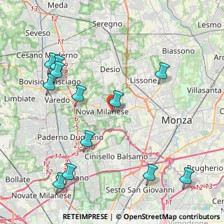 Mappa Via Giosuè Carducci, 20834 Nova Milanese MB, Italia (5.03417)