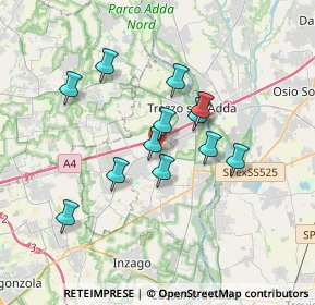 Mappa Via Europa, 20056 Grezzago MI, Italia (2.89833)