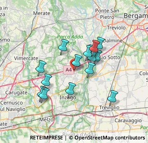 Mappa Via Europa, 20056 Grezzago MI, Italia (5.58333)