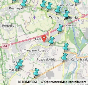 Mappa Via Europa, 20056 Grezzago MI, Italia (2.81733)