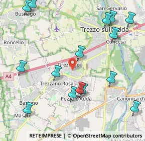 Mappa Via Europa, 20056 Grezzago MI, Italia (2.584)