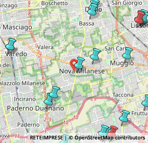 Mappa Via XX Settembre, 20834 Nova Milanese MB, Italia (3.269)