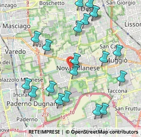 Mappa Via XX Settembre, 20834 Nova Milanese MB, Italia (2.311)