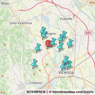 Mappa Via Enrico Fermi, 36030 Costabissara VI, Italia (2.91154)