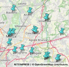 Mappa Via Padre Tarcisio Massironi, 20049 Concorezzo MB, Italia (5.25579)