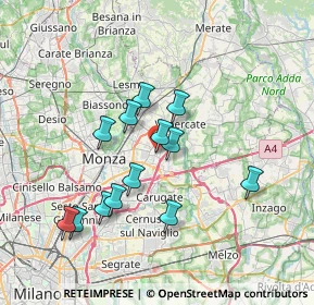 Mappa Via Padre Tarcisio Massironi, 20049 Concorezzo MB, Italia (6.42)