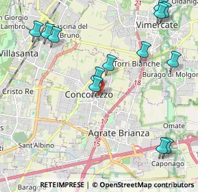 Mappa Via Padre Tarcisio Massironi, 20049 Concorezzo MB, Italia (2.55846)