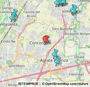 Mappa Via Padre Tarcisio Massironi, 20049 Concorezzo MB, Italia (2.82273)