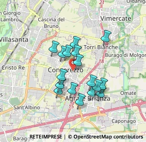 Mappa Via Padre Tarcisio Massironi, 20049 Concorezzo MB, Italia (1.35824)