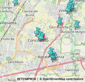 Mappa Via Padre Tarcisio Massironi, 20049 Concorezzo MB, Italia (2.34692)