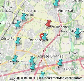 Mappa Via Padre Tarcisio Massironi, 20049 Concorezzo MB, Italia (2.61846)