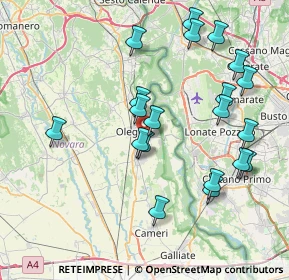 Mappa Via San Giovanni, 28047 Oleggio NO, Italia (8.1305)