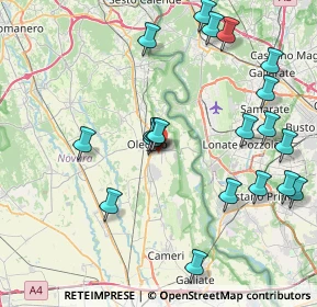 Mappa Via San Giovanni, 28047 Oleggio NO, Italia (8.873)