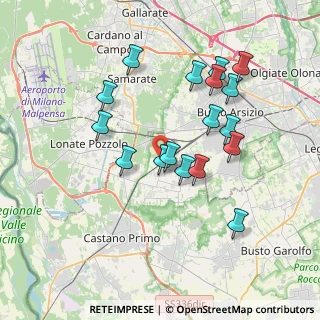 Mappa Dopo il civico 88 entrare nel bosco, 20020 Magnago MI, Italia (3.50118)