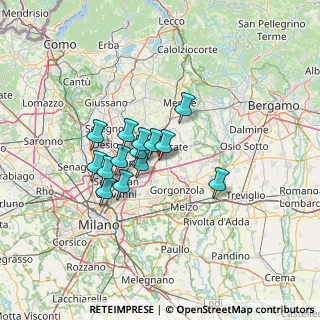 Mappa Via Lambro, 20864 Agrate Brianza MB, Italia (9.58714)