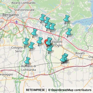 Mappa Via Donatori di Sangue, 24050 Palosco BG, Italia (6.45529)
