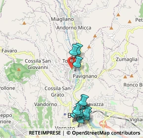 Mappa Via Martiri della Libertà, 13818 Tollegno BI, Italia (2.1975)