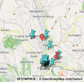 Mappa Via Martiri della Libertà, 13818 Tollegno BI, Italia (2.0065)