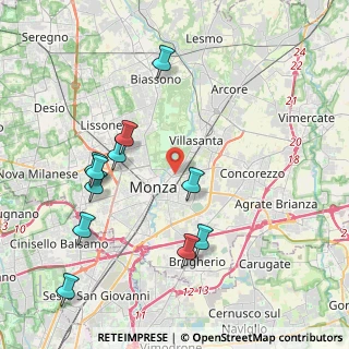 Mappa Via Raffaele Merelli, 20052 Monza MB, Italia (4.37091)