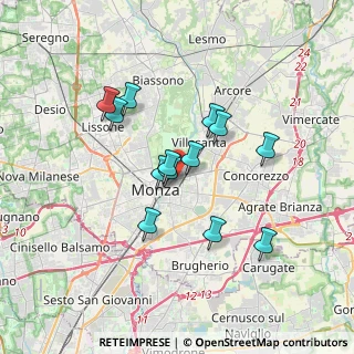 Mappa Via Raffaele Merelli, 20052 Monza MB, Italia (2.88308)