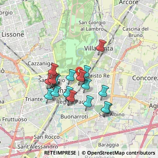 Mappa Via Raffaele Merelli, 20052 Monza MB, Italia (1.461)