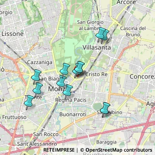 Mappa Via Raffaele Merelli, 20052 Monza MB, Italia (1.68769)