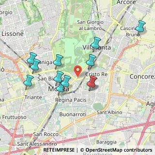 Mappa Via Raffaele Merelli, 20052 Monza MB, Italia (1.80333)