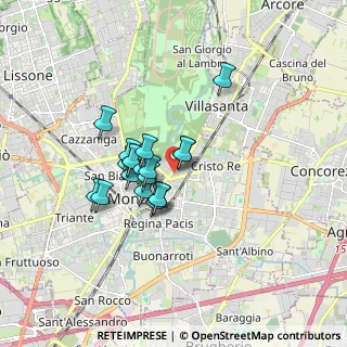 Mappa Via Raffaele Merelli, 20052 Monza MB, Italia (1.21632)