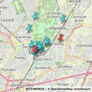 Mappa Via Raffaele Merelli, 20052 Monza MB, Italia (1.2825)