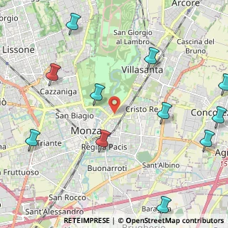 Mappa Via Raffaele Merelli, 20052 Monza MB, Italia (2.87455)