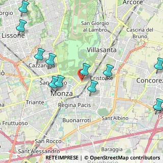 Mappa Via Raffaele Merelli, 20052 Monza MB, Italia (2.42455)