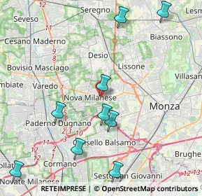 Mappa Via Giuseppe Parini, 20834 Nova Milanese MB, Italia (5.46636)