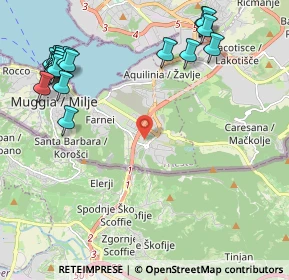 Mappa Via Farnei, 34015 Muggia TS, Italia (2.772)