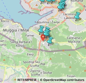 Mappa Via Farnei, 34015 Muggia TS, Italia (2.32571)