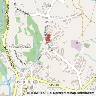 Mappa Strada Comunale Vaglio Colma Pettinengo, 55, 13900 Biella, Biella (Piemonte)
